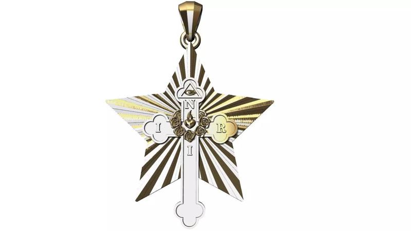 Eye Cross Star Pendant
