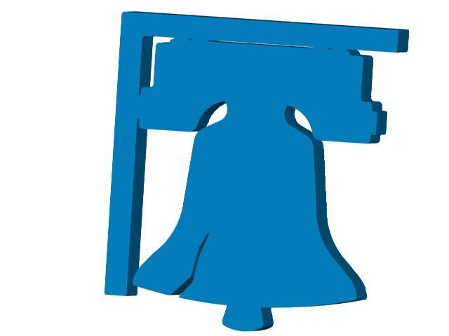 Liberty Bell Shelf Bracket (Screw or Tape Mount)