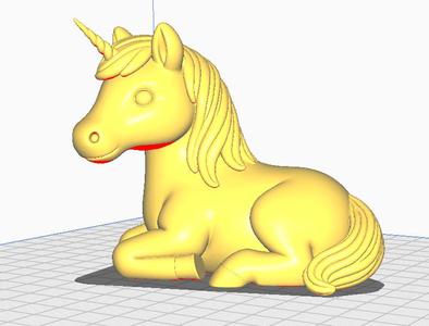 Relaxed Unicorn Figurine (Remix)