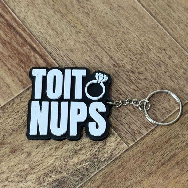 Brooklyn 99 “Toit Nups” Keychain – Wedding Favor for Fans