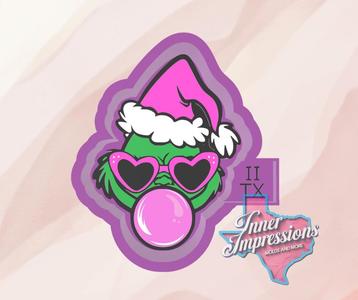 Bubble Gum Grinch Freshie Mold
