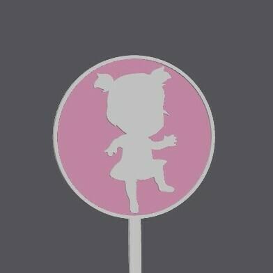 Cupcake Topper - Bossy Baby Girl 4