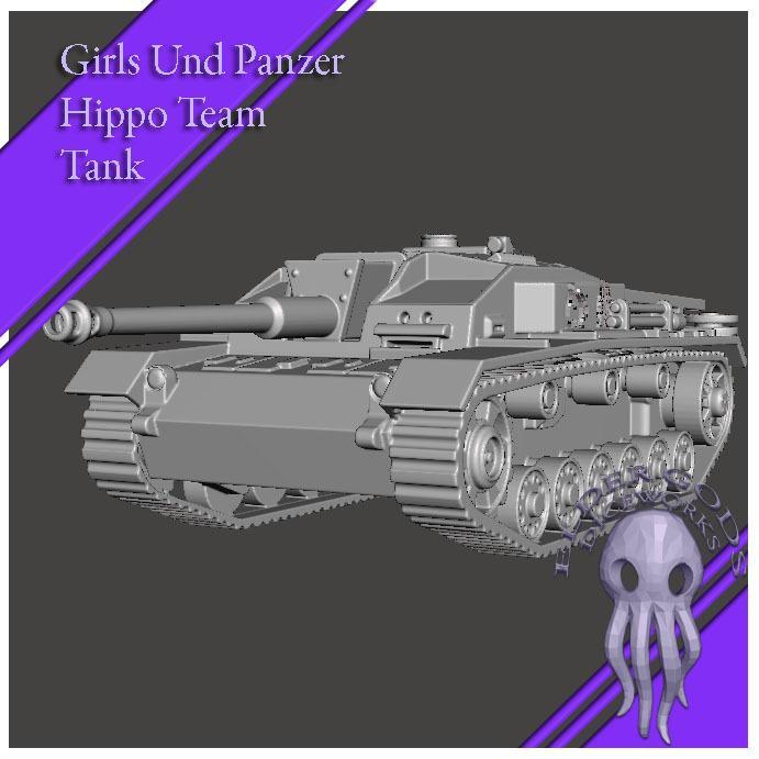 Girls Und Panzer "Hippo" Stug 3  (1:35 scale)