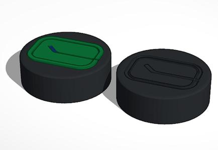 Vancouver Canucks Retro NHL Hockey Puck Logo