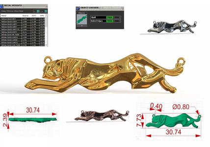 Plaque Leaping Leopard a Symbol of Speed  Raw Power gp0057