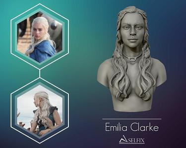 Emilia Clarke 3D print model