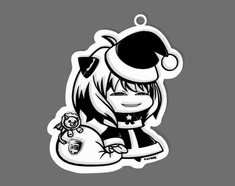 PADORU ANYA KEYCHAIN (CHRISTMAS - SPY X FAMILY)