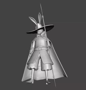 Crane Rider Randolph 3D Model