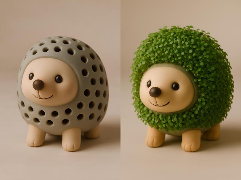 HEDGEHOG Sprouter Seed Chia, Radish microgreens, Lentil sprouts, Germinator toy