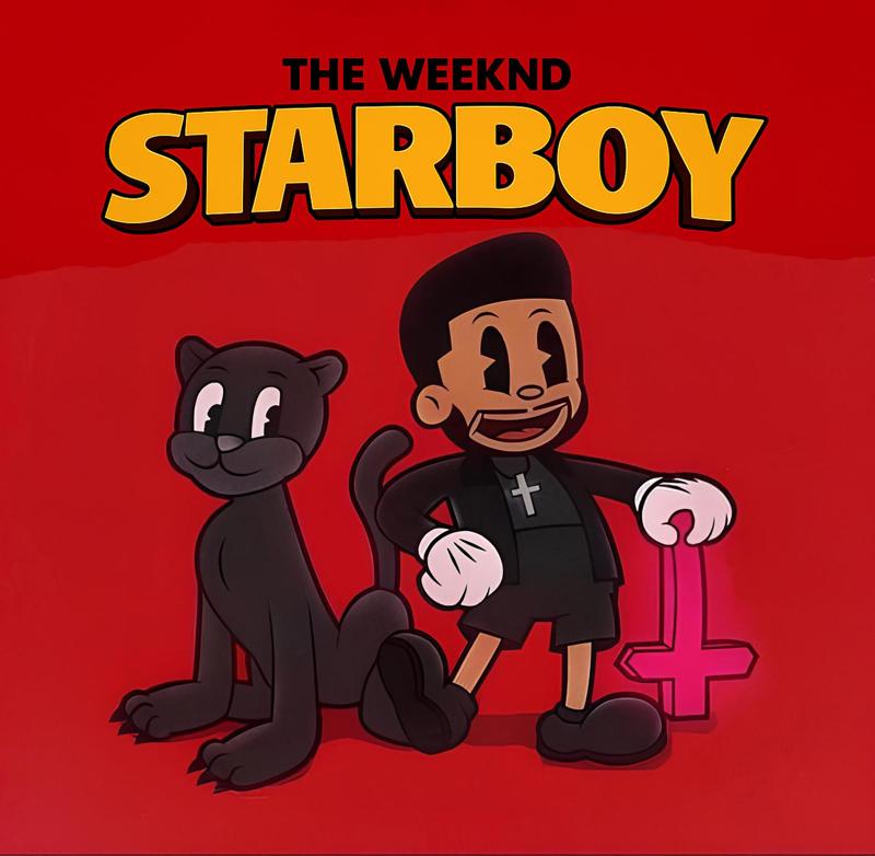 The Weeknd rubber hose toy style