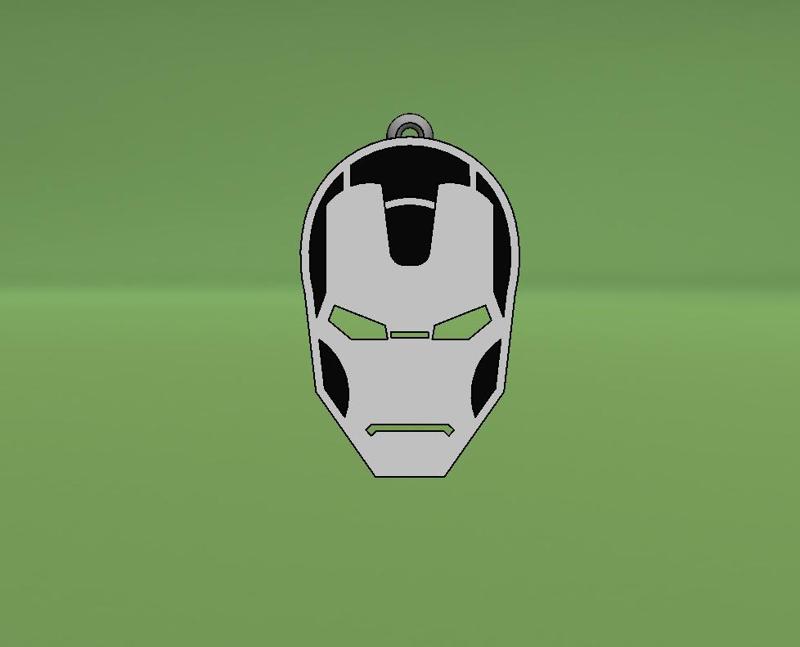 IRONMAN MASK KEYCHAIN