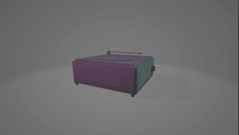 Miniature vinyl player