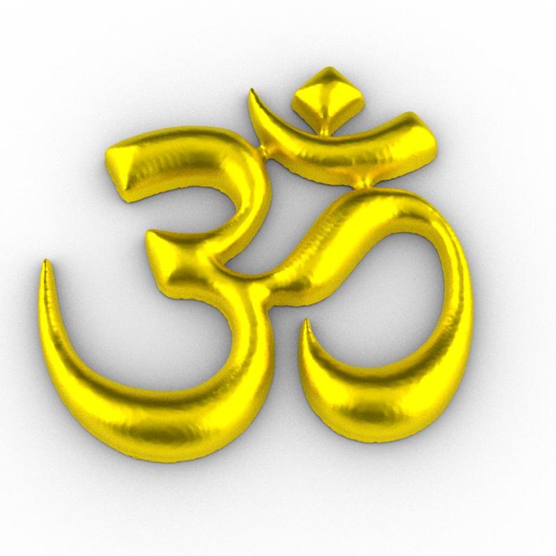 The AUM symbol - India - Yoga Pendant / desktop stand