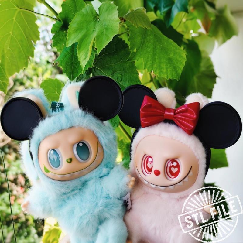 Labubu Mickey and Minnie headband