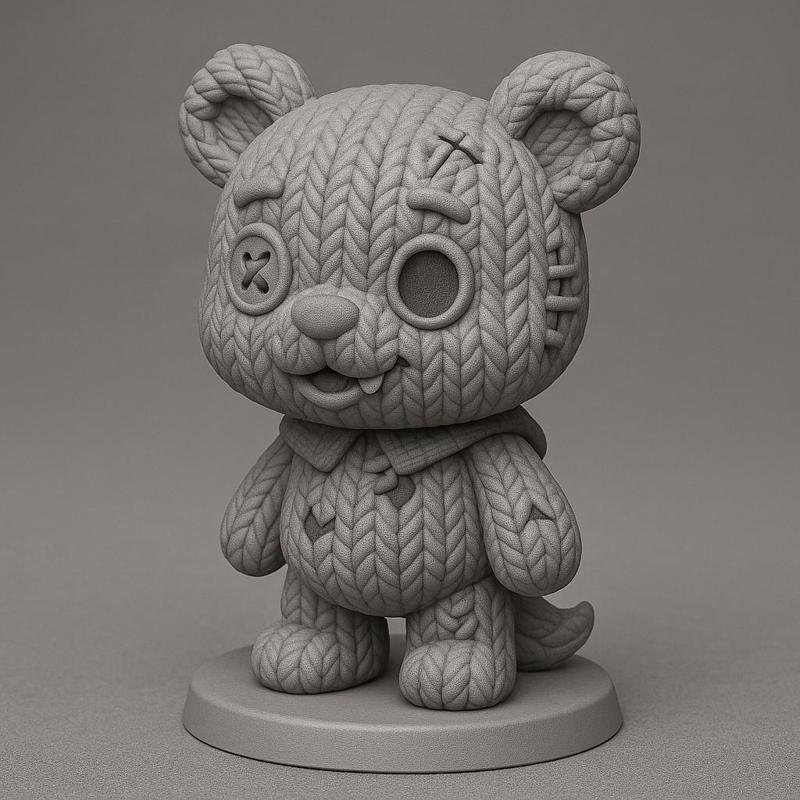 Halloween : Knitted Zombie Bear