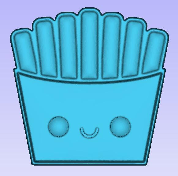 Kawaii French Fries Soap Solid Model for Vacuum forming/silicone molds