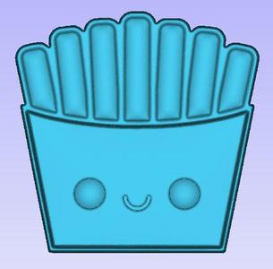 Kawaii French Fries Soap Solid Model for Vacuum forming/silicone molds