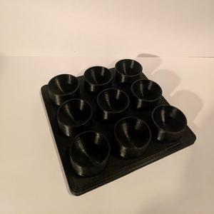 Multi Mini Bath Bomb Mold 9x 2.3cm ~ 0.9inch ~ Multi Bath Bomb Mold