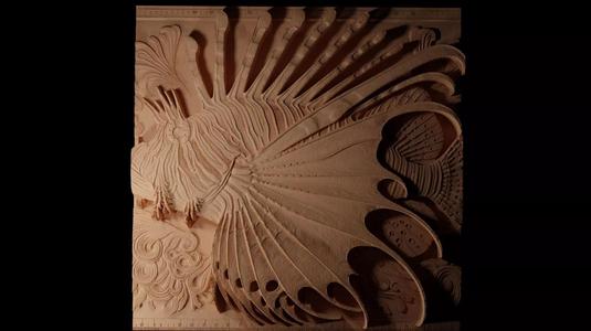 Lionfish CNC 3d Print High Relief Sand Casting