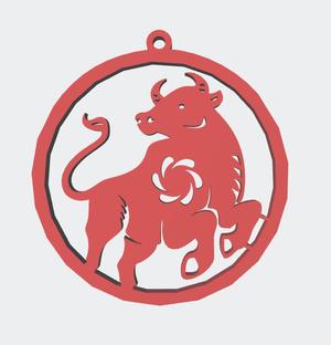 Overwatch Icon Year of the Ox 2021 Keychain