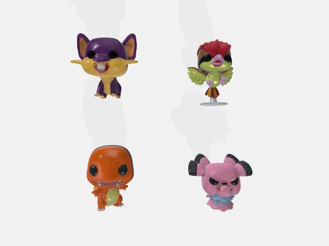 4 POP salameche koratta red mullet snubbull