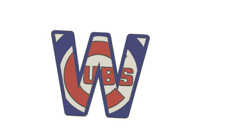 Chicago Cubs W with logo