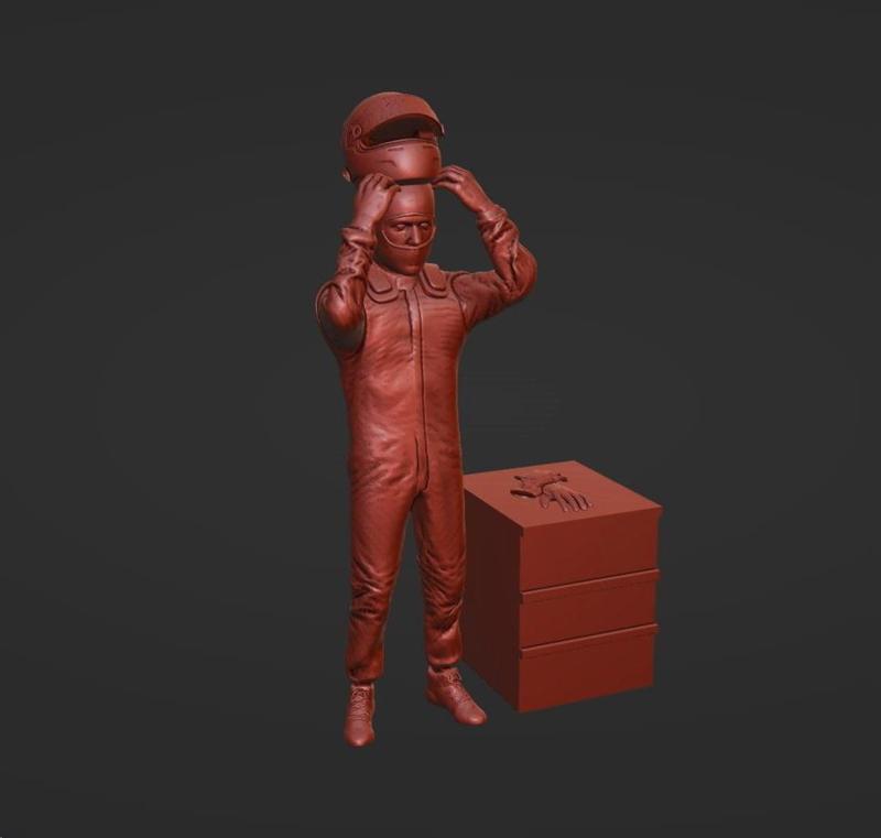 F1 FIGURE, HELMET, SUIT MODERN F1,