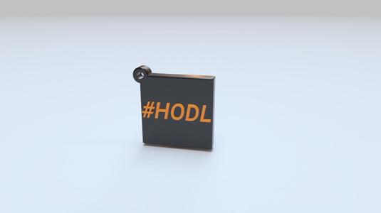 Bitcoin Keychain - Block "HODL"