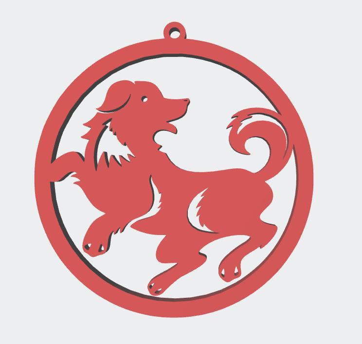 Overwatch Icon Year of the Dog 2018 Keychain