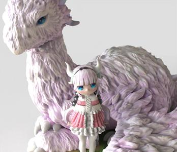 KANNA KAMUI -V1 Dragon form standing POSE - MISS KOBAYASHI'S DRAGON MAID -小林 カンナ-小林家的龙女仆-FANART FIGURINE