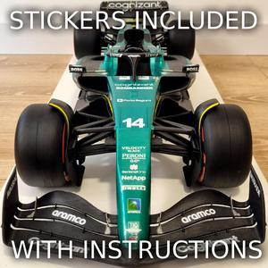 F1 Aston Martin AMR23 complete with stickers and instructions