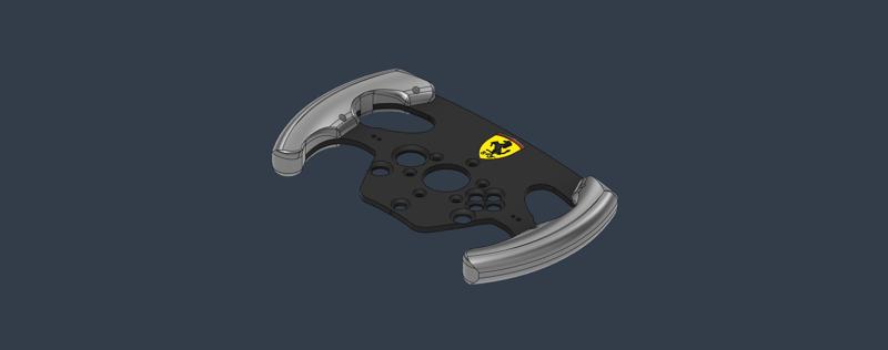 3D FORMULA 1 STEERING KIT FOR THRUSTMASTER T300 (FERRARI)