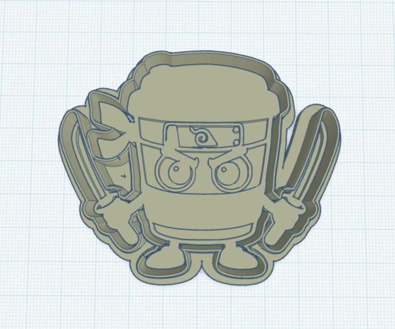 Italian Brainrot Cappucino Fondant Biscuit Cutter