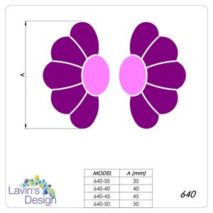 POLYMER CLAY CUTTER / DAISY SHAPE / 4 SIZES / 8 CUTTERS / LED640