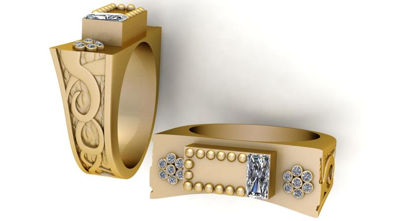 Regal Sapphire Crest Ring