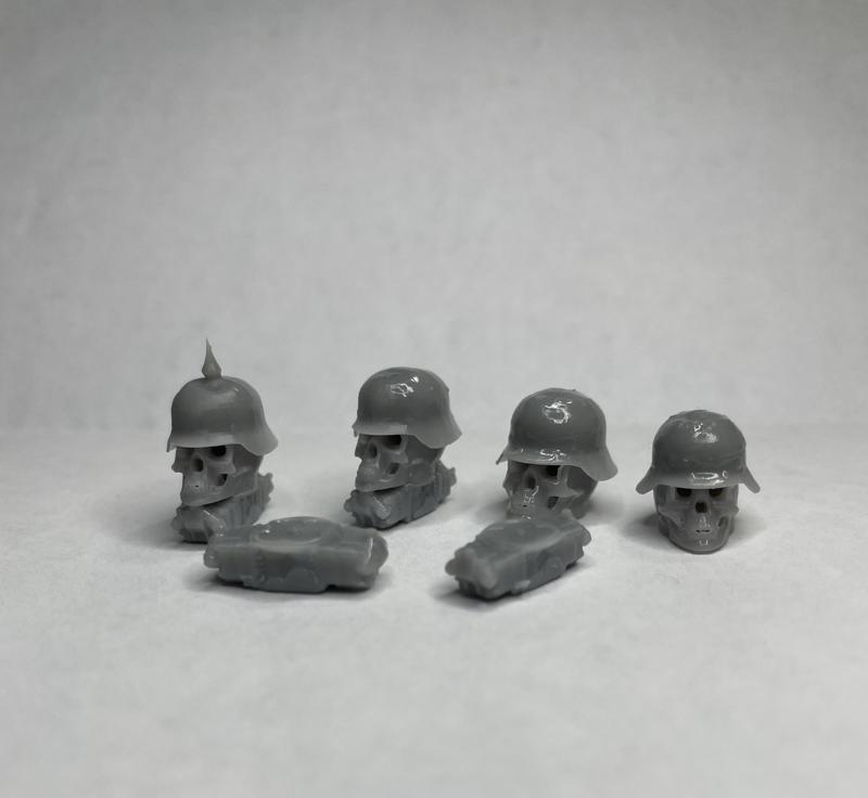 Skull Air Intake With Carburetor Rat Rod 1-25 Scale Model Car Parts