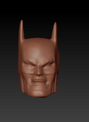 Batman yelling dc direct 3d scan