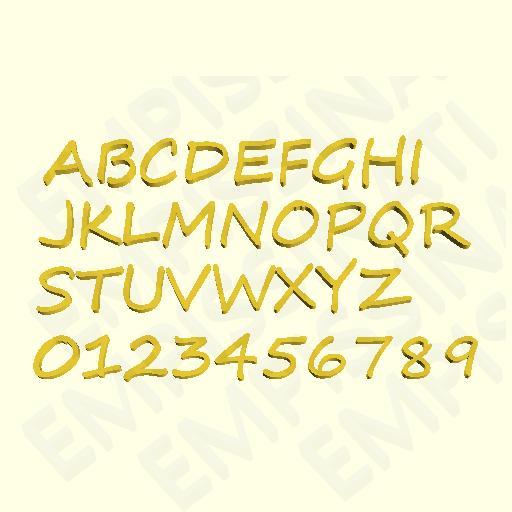 SEGOE SCRIPT - 3D LETTERS, NUMBERS AND SYMBOLS