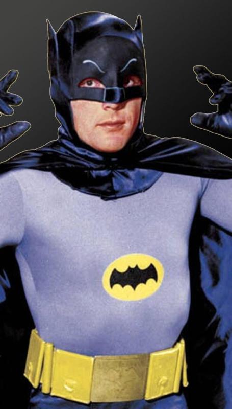 Adam West Batman Filament Painting