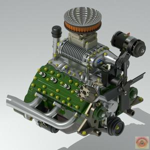 FORD FLATHEAD V8 SUPERCHARGER - ENGINE