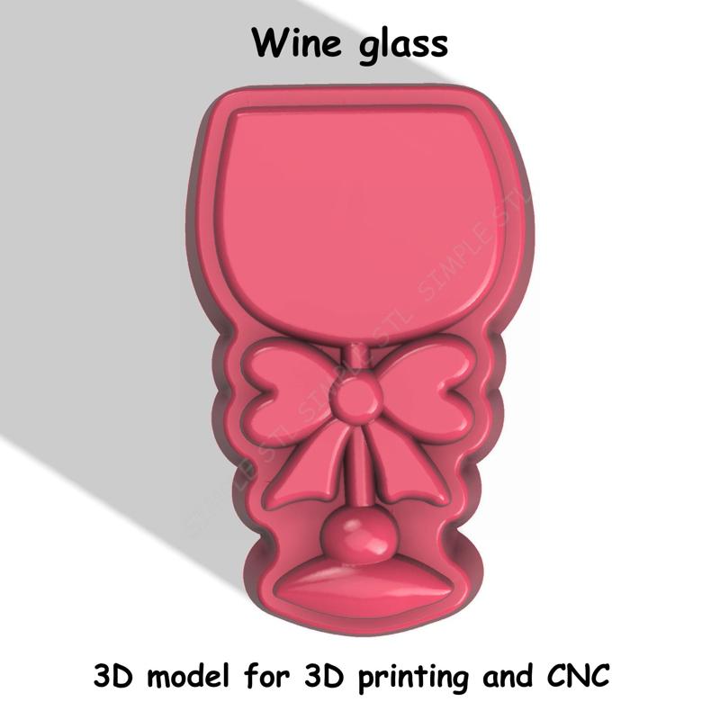 Wine glass Stl File