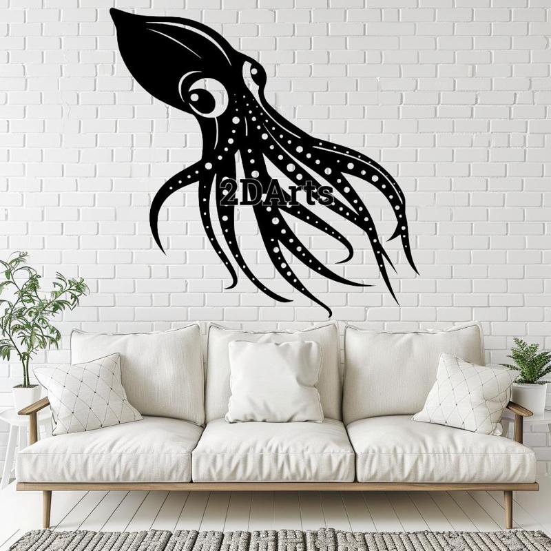 Calmar 2D Wall Art/Window Art - Digital STL & SVG Files for 3D Printing and Laser Cutting