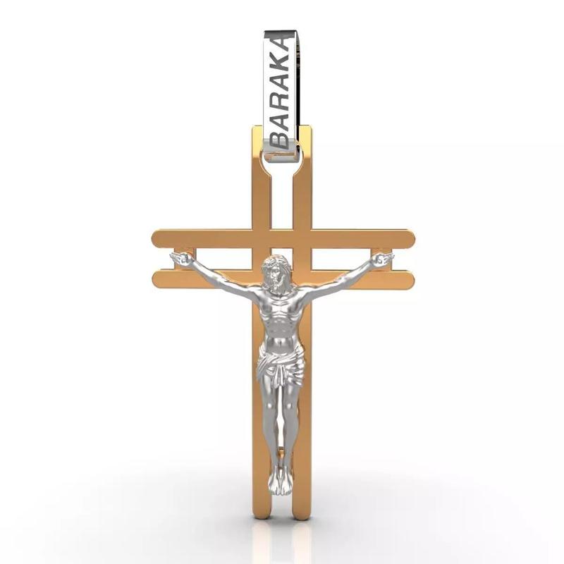 Cross with Jesus in Baraka style