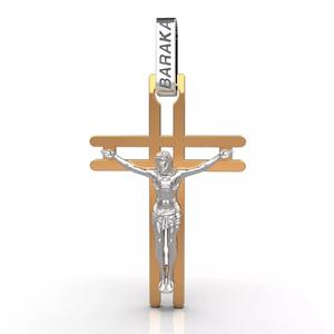 Cross with Jesus in Baraka style