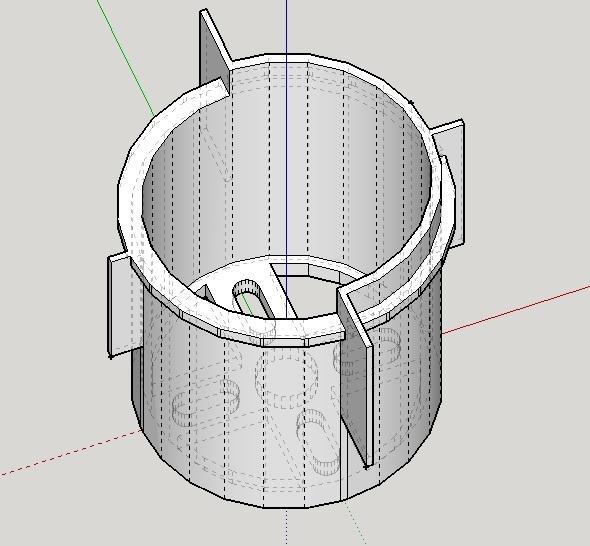 FX 61 Phantom - Engine Support 50mm