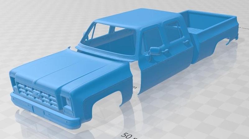 Chevrolet K30 Crew Cab 1979 Printable Body Car