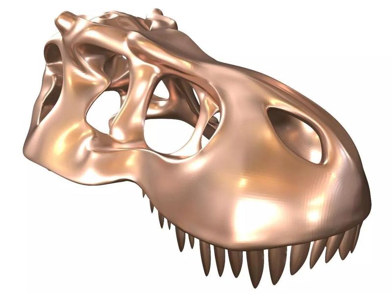 Cranium Charm Tyrannosaurus Bronze