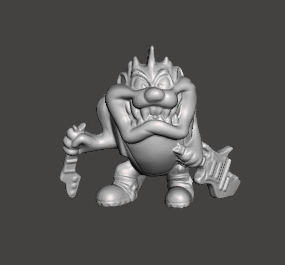 LOONEY TUNES ROCK BAND TAZ PROMOTIONAL FIGURE 90S PVC