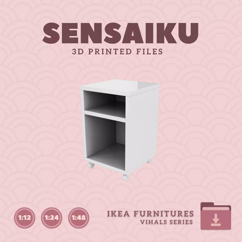 VIHALS Nightstand for Miniature Dollhouse - IKEA - 3D Print