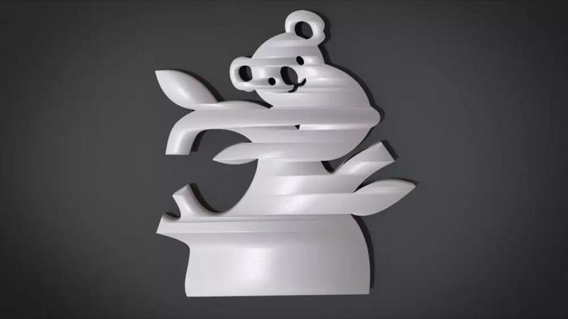 Wall decoration with Koala motif